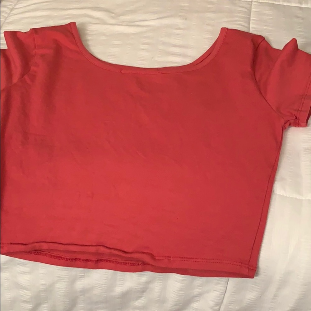red crop top